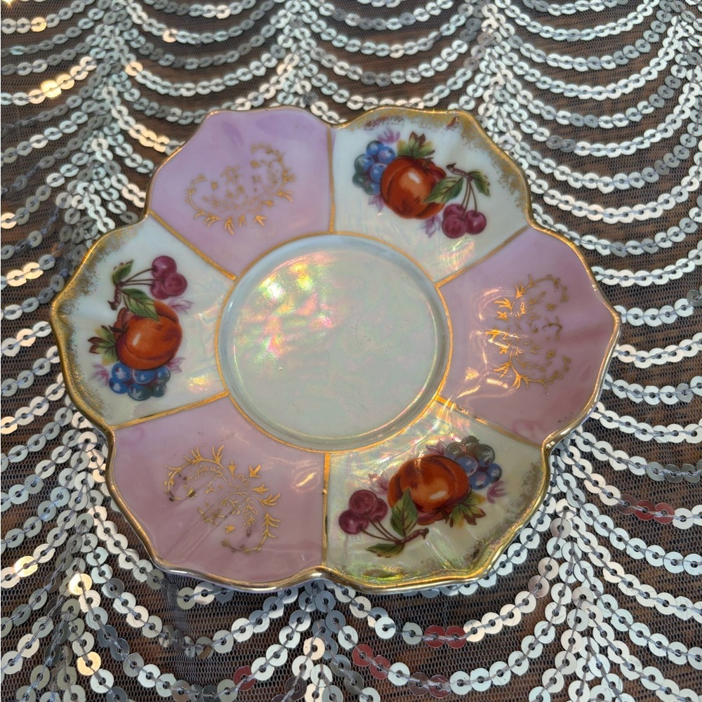 Vintage  Shafford bone china saucer